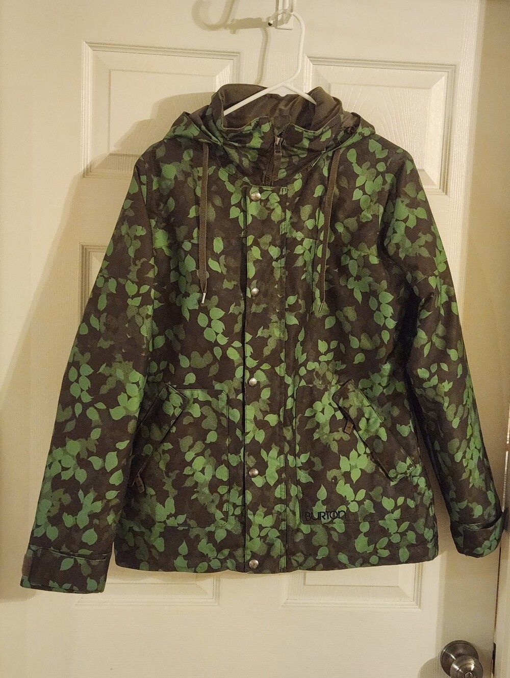 Burton Snowboard Ski Camo Dryride Size Medium WB Ginger JK Jacket